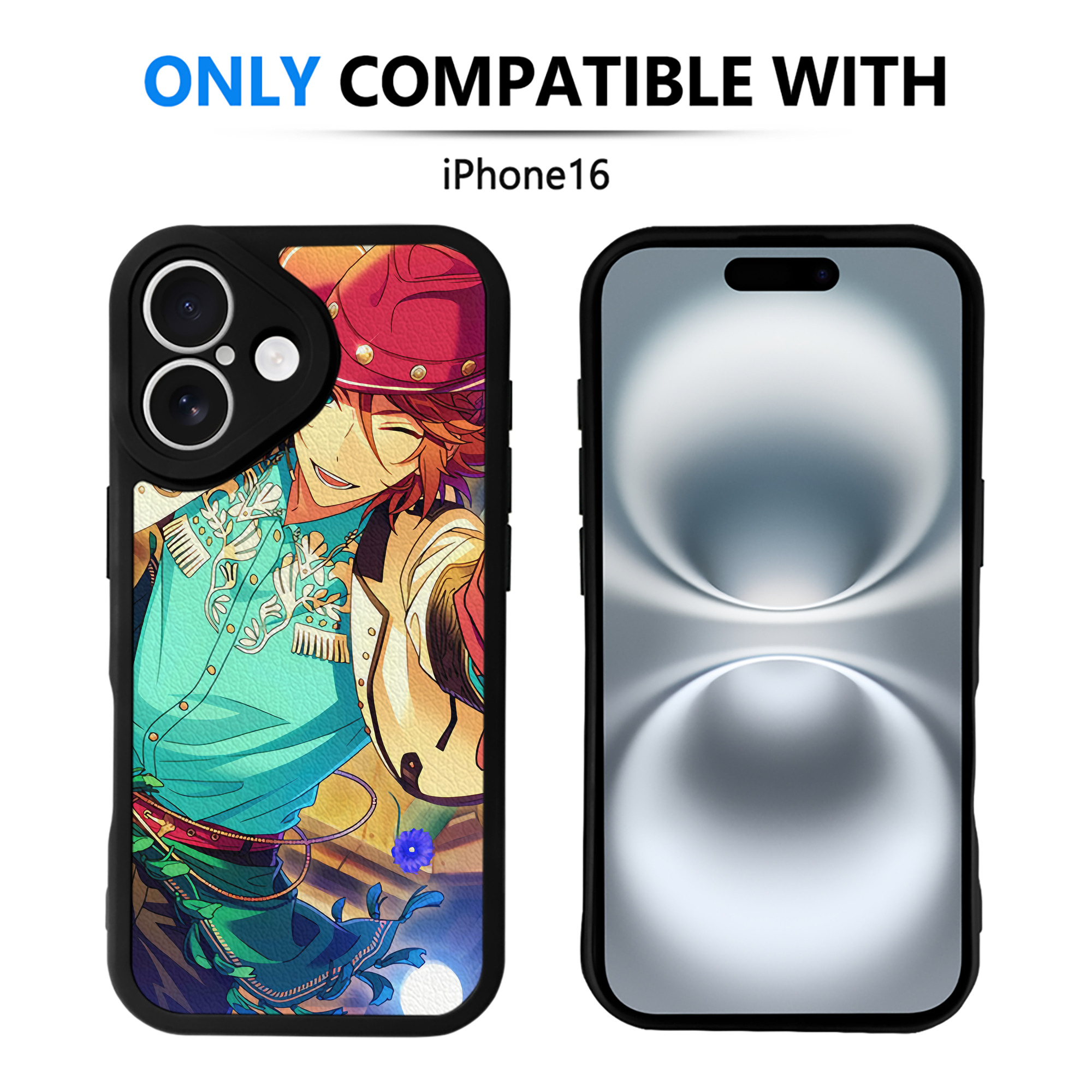 （画像用） あんさんぶるスターズ! Ensemble Stars 【iPhone 16シリーズ対応】シリコンスマホケース（レザー調） 材質：シリコン